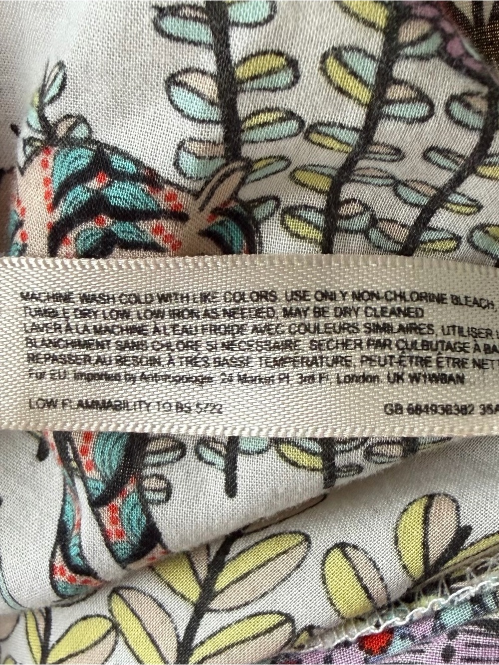 •Lilka (Anthropologie)• Safari Peacock Print Cropped Pants - Size Small - Picture 8 of 9